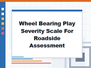 Roadside Assessment of Wheel Bearing Play Severity